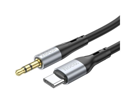  Аудиокабель HOCO UPA22 AUX Jack 3.5 (m) - Type-C (m), 1 м, черный 
