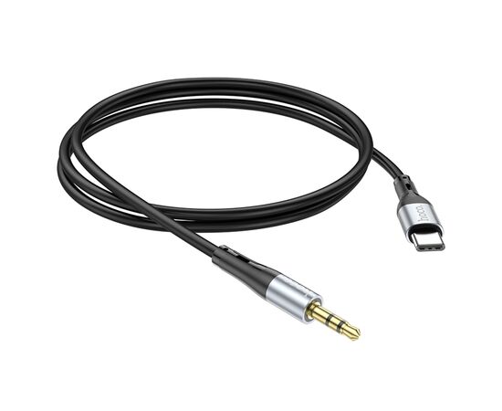  Аудиокабель HOCO UPA22 AUX Jack 3.5 (m) - Type-C (m), 1 м, черный 