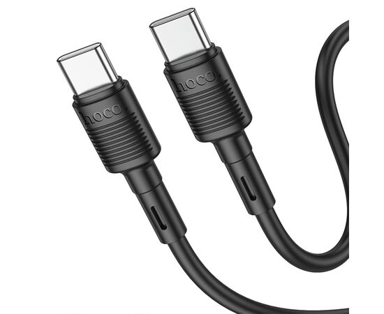  Кабель USB-C HOCO X83 Victory Type-C - Type-C, 60W, 1 м, черный 