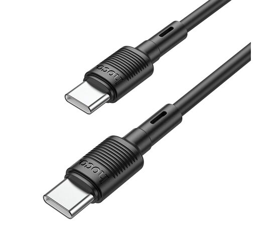  Кабель USB-C HOCO X83 Victory Type-C - Type-C, 60W, 1 м, черный 