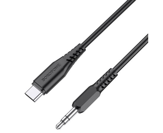 Аудиокабель BOROFONE BL8 AUX Jack 3.5 (m) - Type-C (m), 1 м, черный 