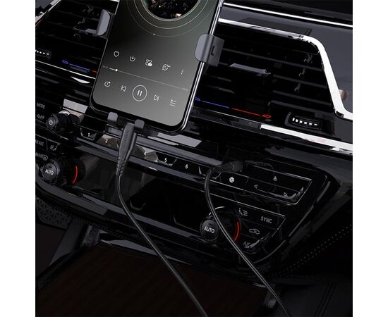  Аудиокабель BOROFONE BL8 AUX Jack 3.5 (m) - Type-C (m), 1 м, черный 