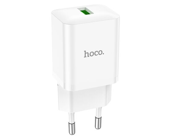  Сетевое зарядное устройство HOCO N26 Maxim 1xUSB, 3.0A, 18W, белый 