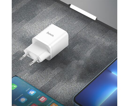  Сетевое зарядное устройство HOCO N26 Maxim 1xUSB, 3.0A, 18W, белый 
