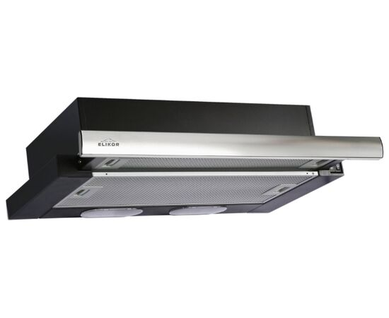  Вытяжка Elikor Интегра 60П-400-В2Л черный/нерж 