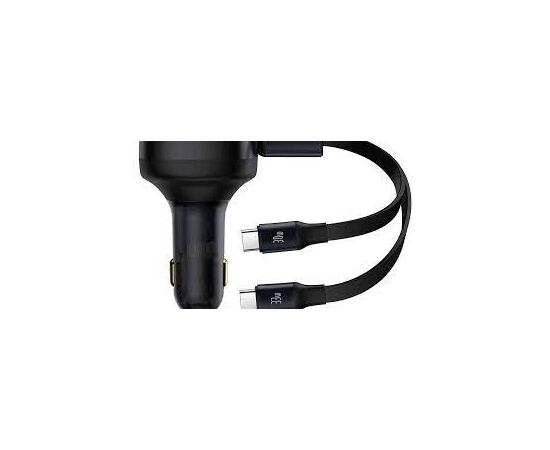  АЗУ Baseus Enjoyment Retractable 2-in-1 Car Charger C+C 33W 