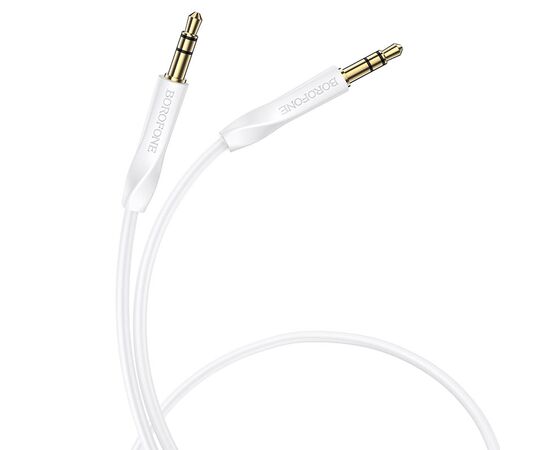  BOROFONE BL16/ AUX аудио кабель/3.5 mm jack - 3.5 mm jack/ 1m/ White 