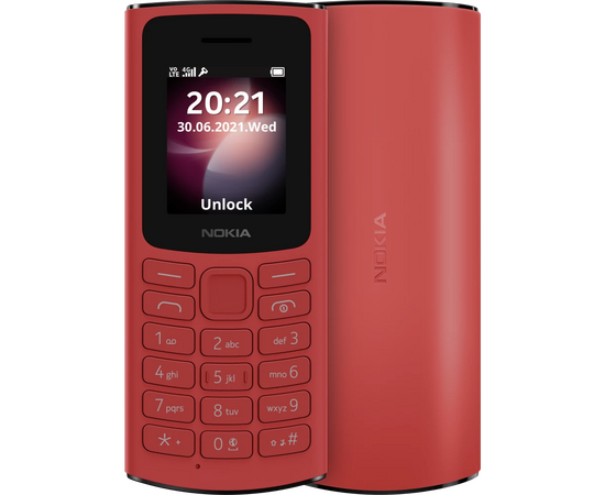  Мобильный телефон Nokia 106 TA-1564 DS RED (1GF019BPB1C01) 