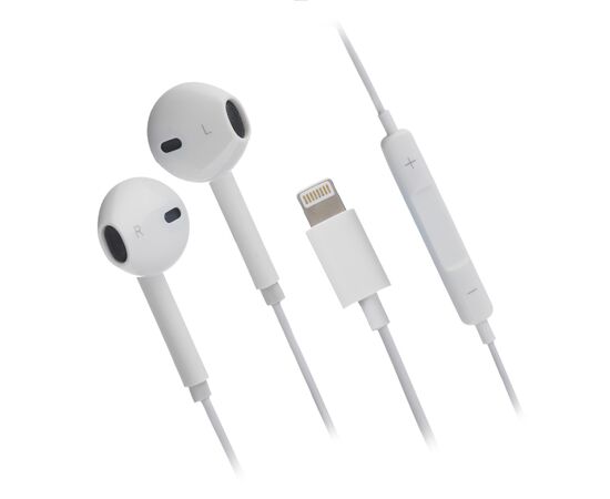  Наушники GoPower GPHP10 (00-00022805) вставные Lightning (m) белый 