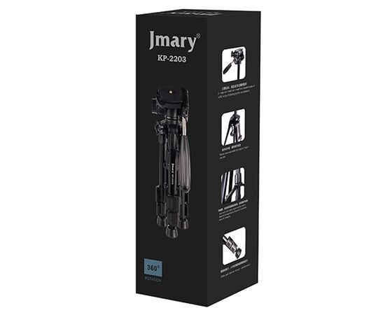  Штатив-трипод JMARY KP-2203, напольный, 31,5 - 61 см, черный 