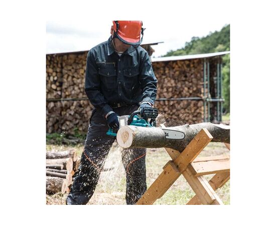  Пила цепная аккуммуляторная Makita DUC353CT2 2x18В, 14"/35см, 3/8", 1,1мм, 20м/с, XPT, (2xBL1850B, DC18SH) 
