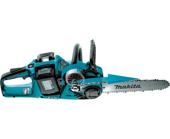  Пила цепная аккуммуляторная Makita DUC353CT2 2x18В, 14"/35см, 3/8", 1,1мм, 20м/с, XPT, (2xBL1850B, DC18SH) 