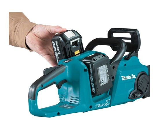  Пила цепная аккуммуляторная Makita DUC353CT2 2x18В, 14"/35см, 3/8", 1,1мм, 20м/с, XPT, (2xBL1850B, DC18SH) 
