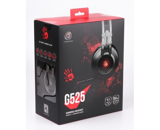  Наушники игровые с микрофоном A4TECH Bloody G525 2м (черный) 