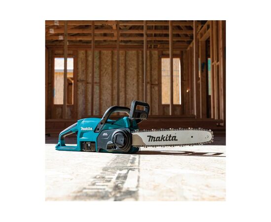  Пила цепная аккуммуляторная Makita DUC357SF 18В, 610Вт, 14"/35см, 3/8", 1,1мм, 7.7м/с, XPT, (BL1830B, DC18SD) 