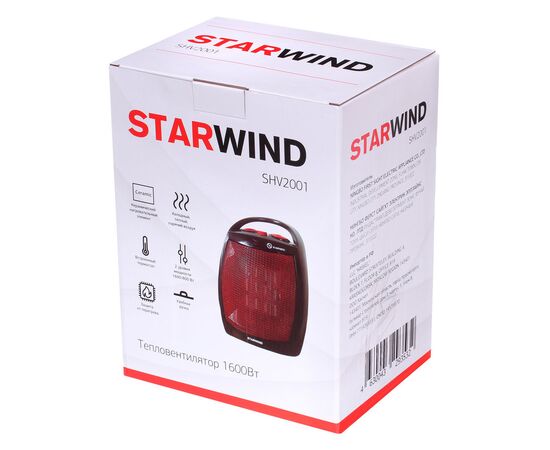  Тепловентилятор Starwind SHV2001 черный/красный 