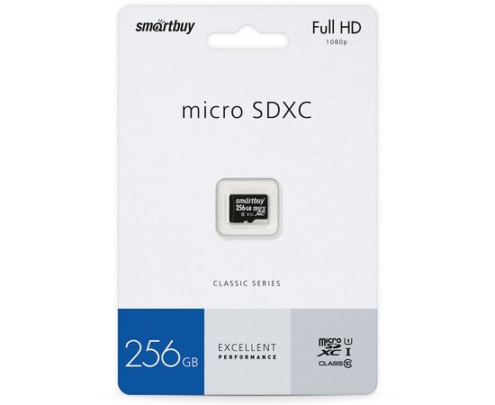  MicroSDXC  256GB  Smart Buy Class 10 UHS-I без адаптера 