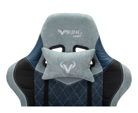 Кресло Zombie Viking 7 Knight BL Fabric текстиль/эко.кожа синий 