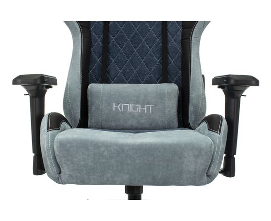  Кресло Zombie Viking 7 Knight BL Fabric текстиль/эко.кожа синий 