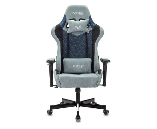  Кресло Zombie Viking 7 Knight BL Fabric текстиль/эко.кожа синий 