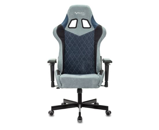  Кресло Zombie Viking 7 Knight BL Fabric текстиль/эко.кожа синий 