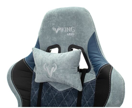  Кресло Zombie Viking 7 Knight BL Fabric текстиль/эко.кожа синий 
