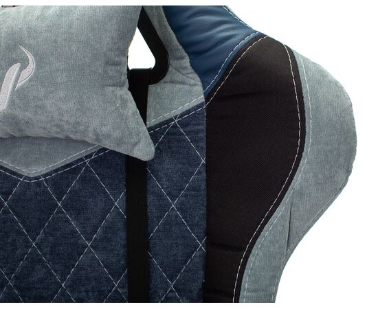  Кресло Zombie Viking 7 Knight BL Fabric текстиль/эко.кожа синий 