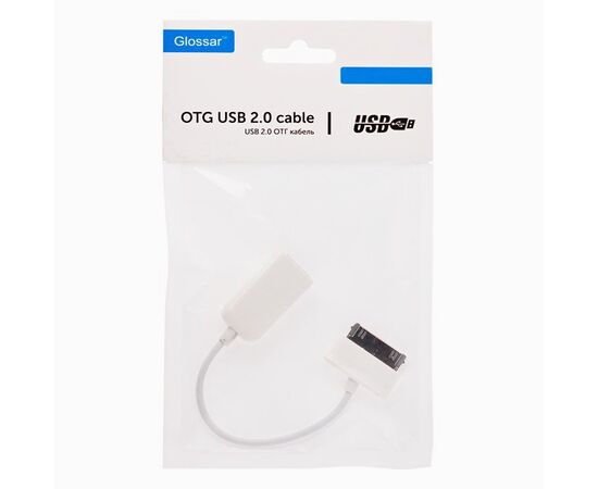  Кабель OTG - Samsung P1000 Glossar 10см 1A (white) (84181) 