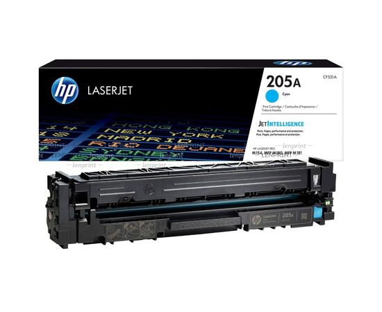  Картридж лазерный HP 205A CF531A голубой (900стр.) для HP MFP M180/181 
