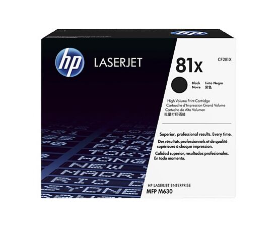  Картридж лазерный HP 81X CF281X черный (25000стр.) для HP LJ Pro M630dn/f/h/z 