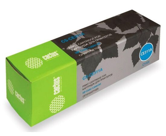  Тонер Картридж Cactus CS-CE311A голубой для HP LJ CP1012Pro/CP1025 (1000стр.) 