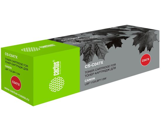  Картридж лазерный Cactus CS-C047X черный (4000стр.) для Canon LBP112/LBP113W 