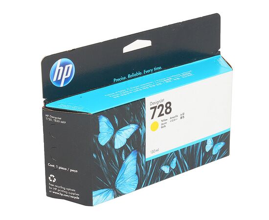  Картридж струйный HP 728 F9J65A желтый (130мл) для HP DJ T730/T830 