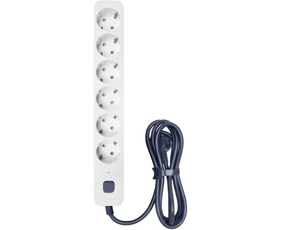  Сетевой фильтр Powercom SP-06W 1,8м 1.8м (6 розеток) белый/серый) 