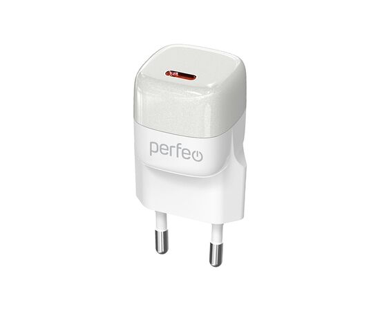  PERFEO Сетевое зарядное устройство с разъемом TYPE-C, GaN, 20W, белый (I4651) 