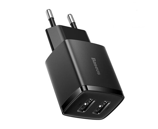  СЗУ Baseus Compact Charger 2USB 10.5W , CCXJ010201 (Black) 