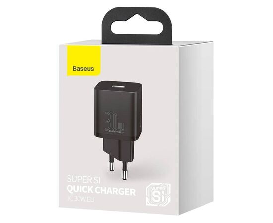  СЗУ Baseus Super Si quick charger USB-C 30W, CCSUP-J01 (Black) 