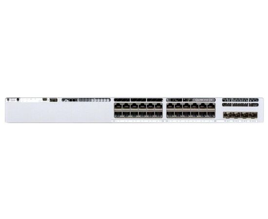  Коммутатор CISCO Catalyst 9300L (C9300L-24P-4G-A) 24-port 1G copper with fixed 4x1Gb SFP uplinks, PoE+, DNA Network Advantage Lic 