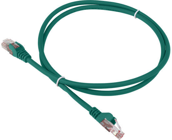  Патч-корд LANMASTER (LAN-PC45/U6-1.5-GN) LSZH UTP кат.6, 1.5 м, зеленый 