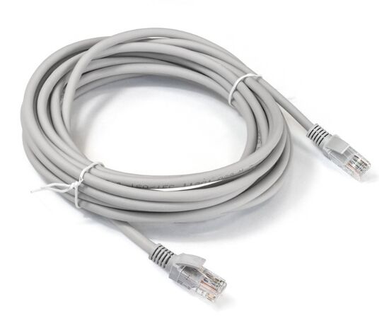  Патч-корд Exegate UTP-RJ45-RJ45-5e-CU-5M-GY (EX282014RUS) серый 