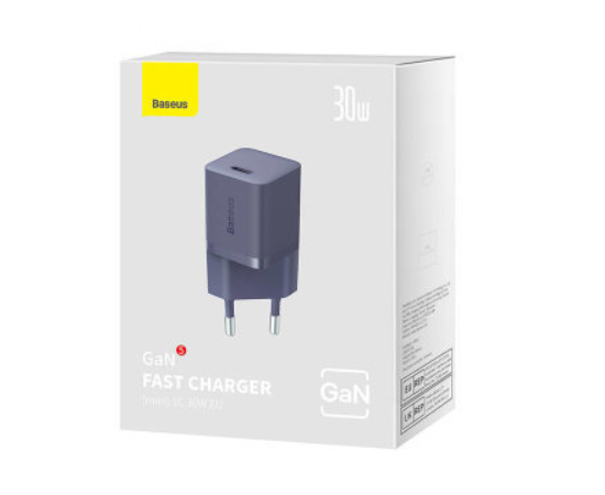  СЗУ OS-Baseus GaN5 Fast Charger(mini) 1C 30W EU Purple 