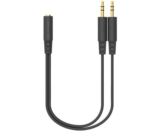  Адаптер аудио A4Tech AD-4P Jack 3.5 (f)/2xJack 3.5 (m) 0.2м черный 