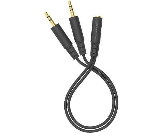  Адаптер аудио A4Tech AD-4P Jack 3.5 (f)/2xJack 3.5 (m) 0.2м черный 
