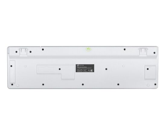  Клавиатура Oklick 420MRL белый USB slim Multimedia LED 