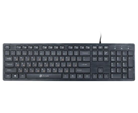  Клавиатура Oklick 520M2U черный/черный USB slim Multimedia 