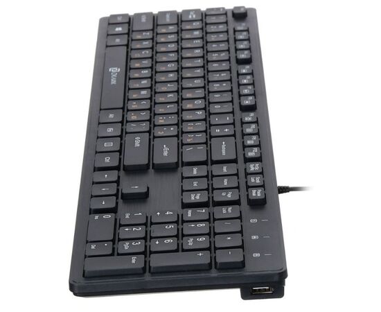  Клавиатура Oklick 520M2U черный/черный USB slim Multimedia 