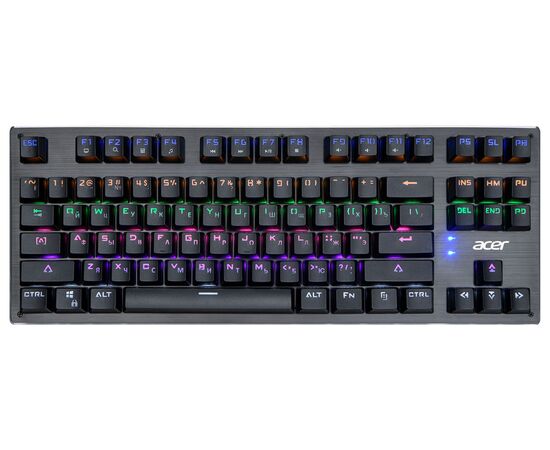  Клавиатура Acer OKW126 механическая черный USB for gamer LED (ZL.KBDEE.00G) 