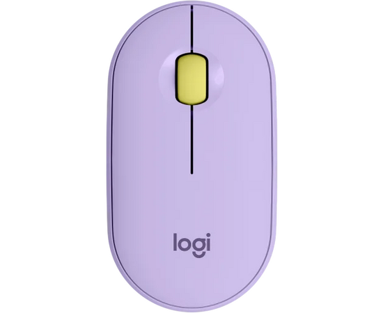  Мышь Logitech M350 Pebble Bluetooth Mouse - LAVENDER LEMONADE (910-006752) 