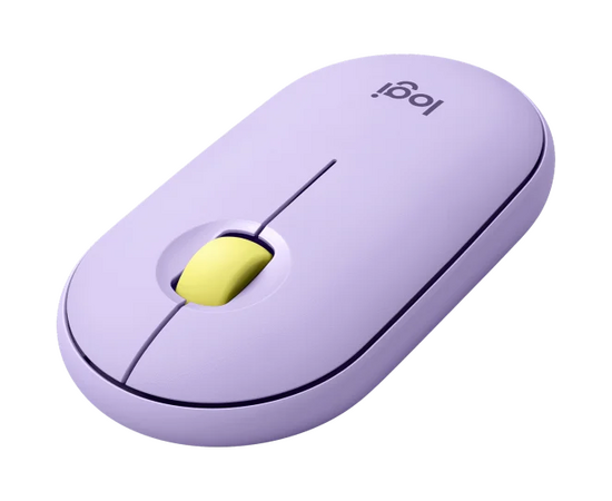  Мышь Logitech M350 Pebble Bluetooth Mouse - LAVENDER LEMONADE (910-006752) 