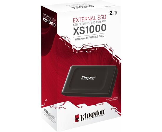  SSD Kingston XS1000 Series SXS1000/2000G 2TB USB3.2 Gen2, Type-C, up to 2000/2000Mbs, 3D TLC 